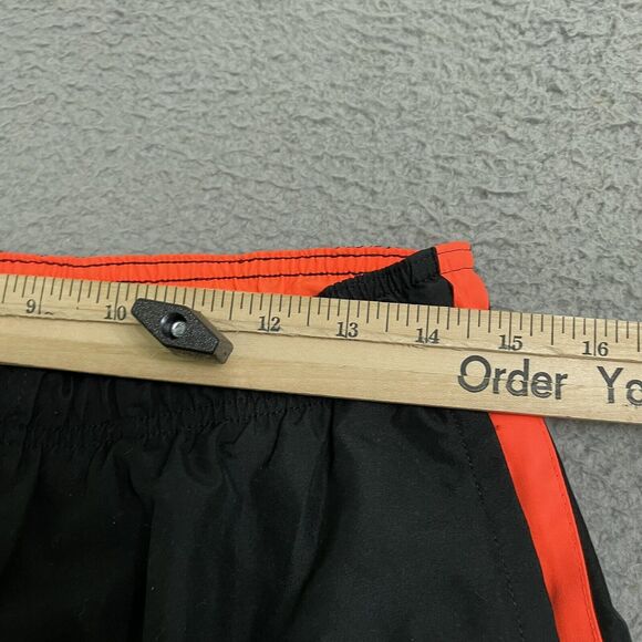 Nike Board Shorts Men’s Size M Lined Black/Neon Orange EUC Swim Trunks - Picture 6 of 7
